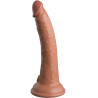 King Cock - Elite Gode Réaliste En Silicone 17.8 Cm Caramel